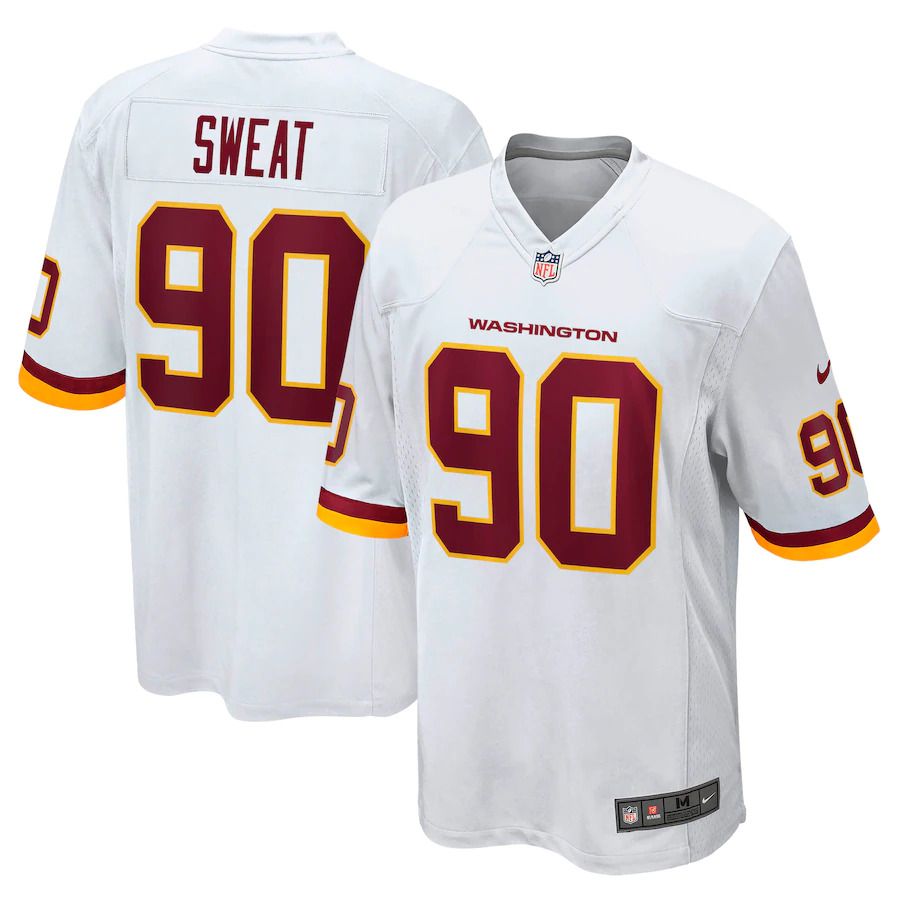 Men Washington Redskins #90 Montez Sweat Nike White Game NFL Jersey